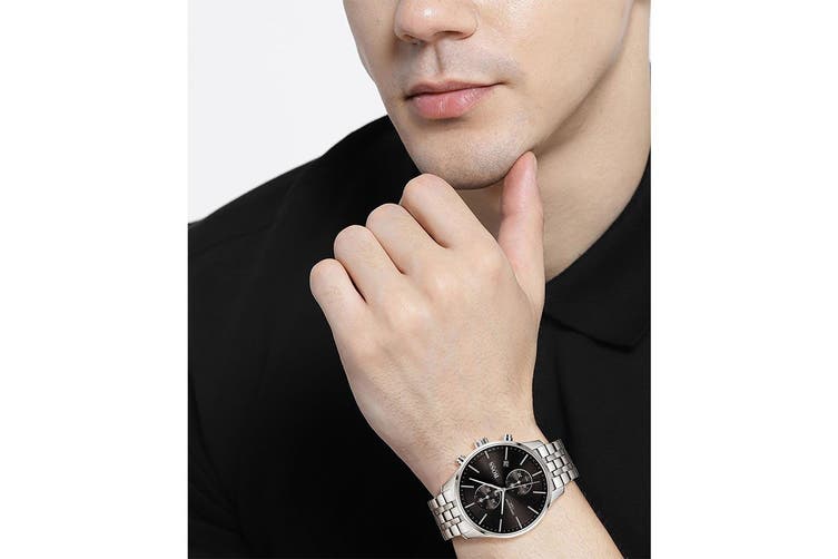 Buy Hugo Boss Mens Quartz Associate Stainless Steel Black Dial 42mm Watch - 1513869 in Pakistan