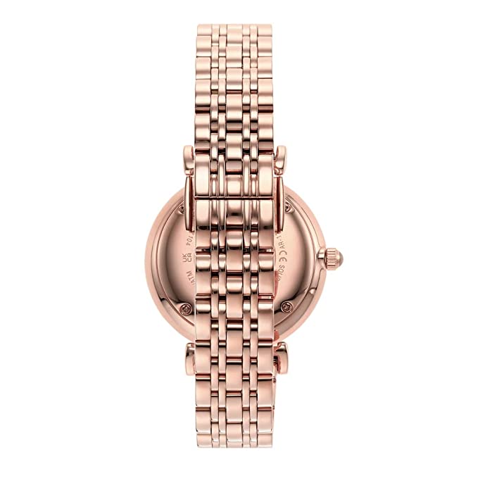 Buy Emporio Armani Womens Quartz Rose Gold Stainless Steel Mother Of Pearl Dial 32mm Watch - Ar11385 in Pakistan