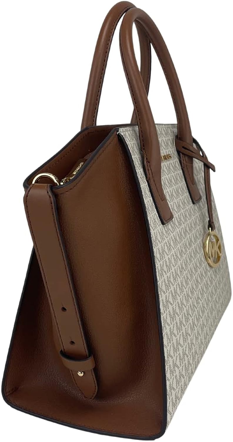 Buy Michael Kors Signature Coated Canvas and Leather Avril Satchel Bag Large in Pakistan