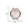 Buy Emporio Armani Womens Quartz Rose Gold Stainless Steel Mother Of Pearl Dial 32mm Watch - Ar11385 in Pakistan