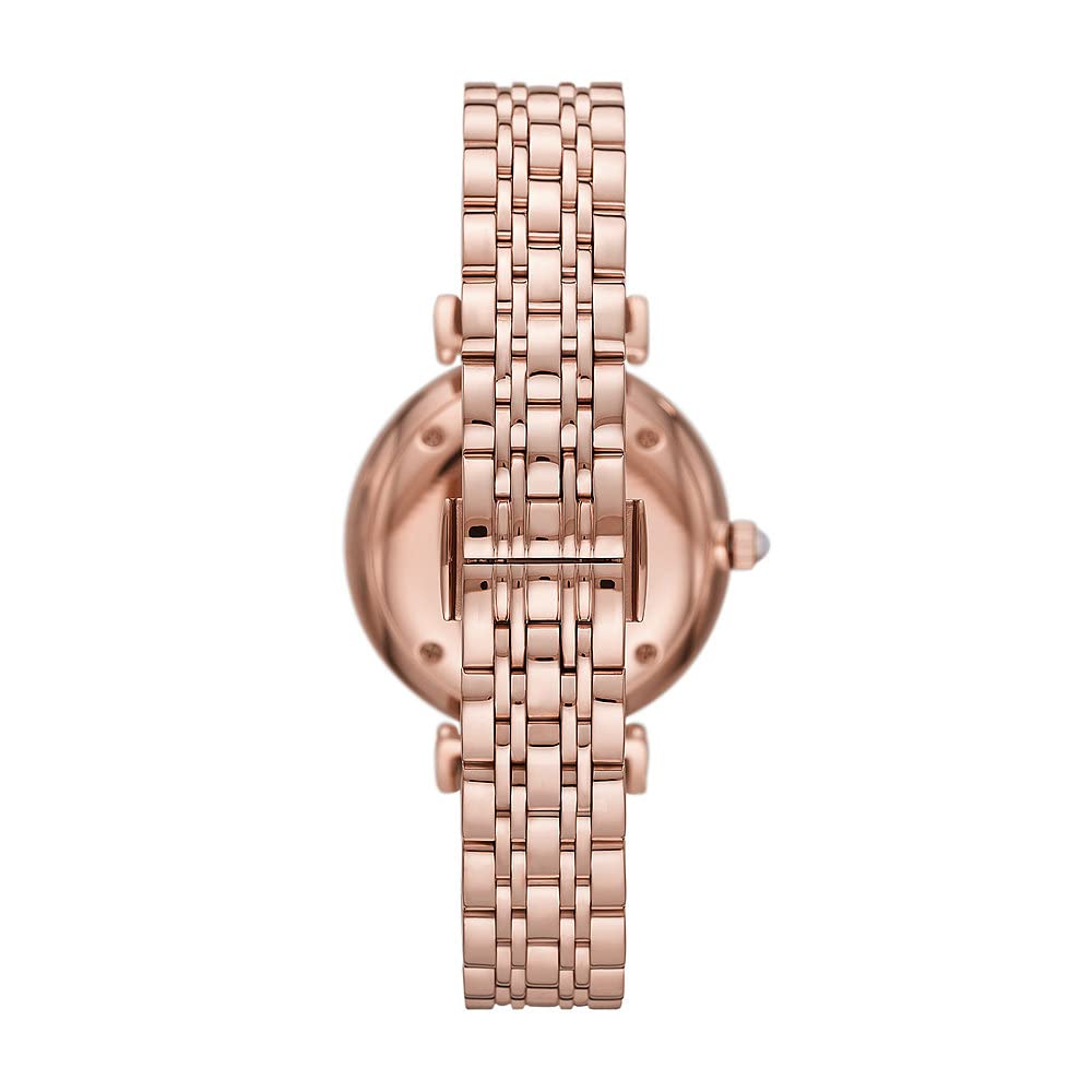 Buy Emporio Armani Womens Quartz Rose Gold Stainless Steel Mother Of Pearl Dial 32mm Watch - Ar11385 in Pakistan