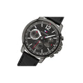 Buy Tommy Hilfiger Quartz Black Leather Strap Grey Dial 46mm Watch for Men - 1791533 in Pakistan