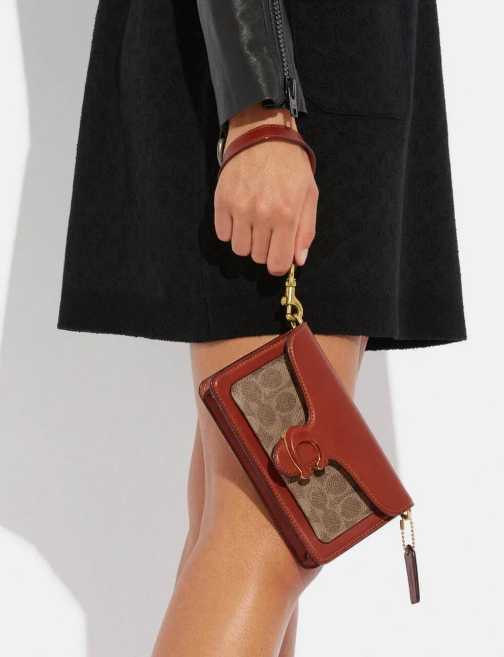 Buy Coach Chain Plain Leather Bridal Logo Bag in Pakistan