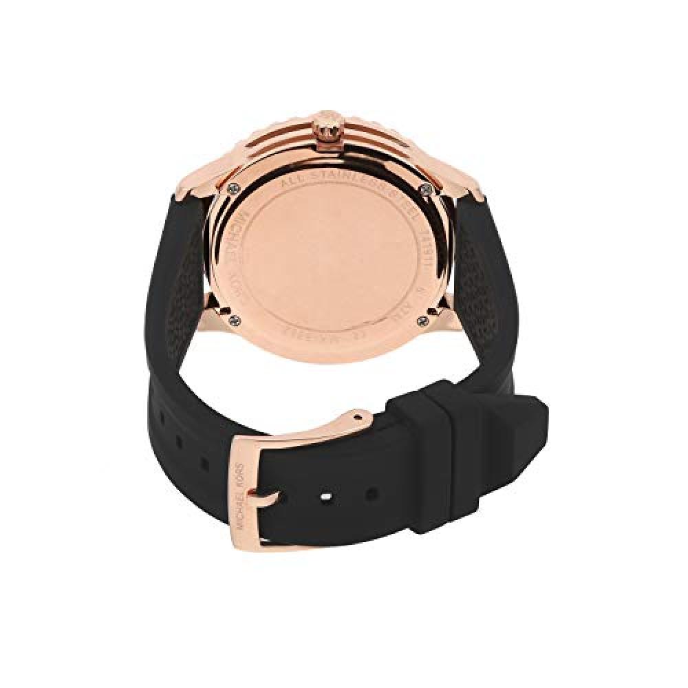 Buy Michael Kors Womens Quartz Runway Silicone Strap Black Dial 40mm Watch - Mk6852 in Pakistan