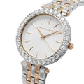 Buy Michael Kors Womens Quartz Darci Two Tone Diamonds Stainless Steel Silver Dial 35mm Watch - Mk4515 in Pakistan