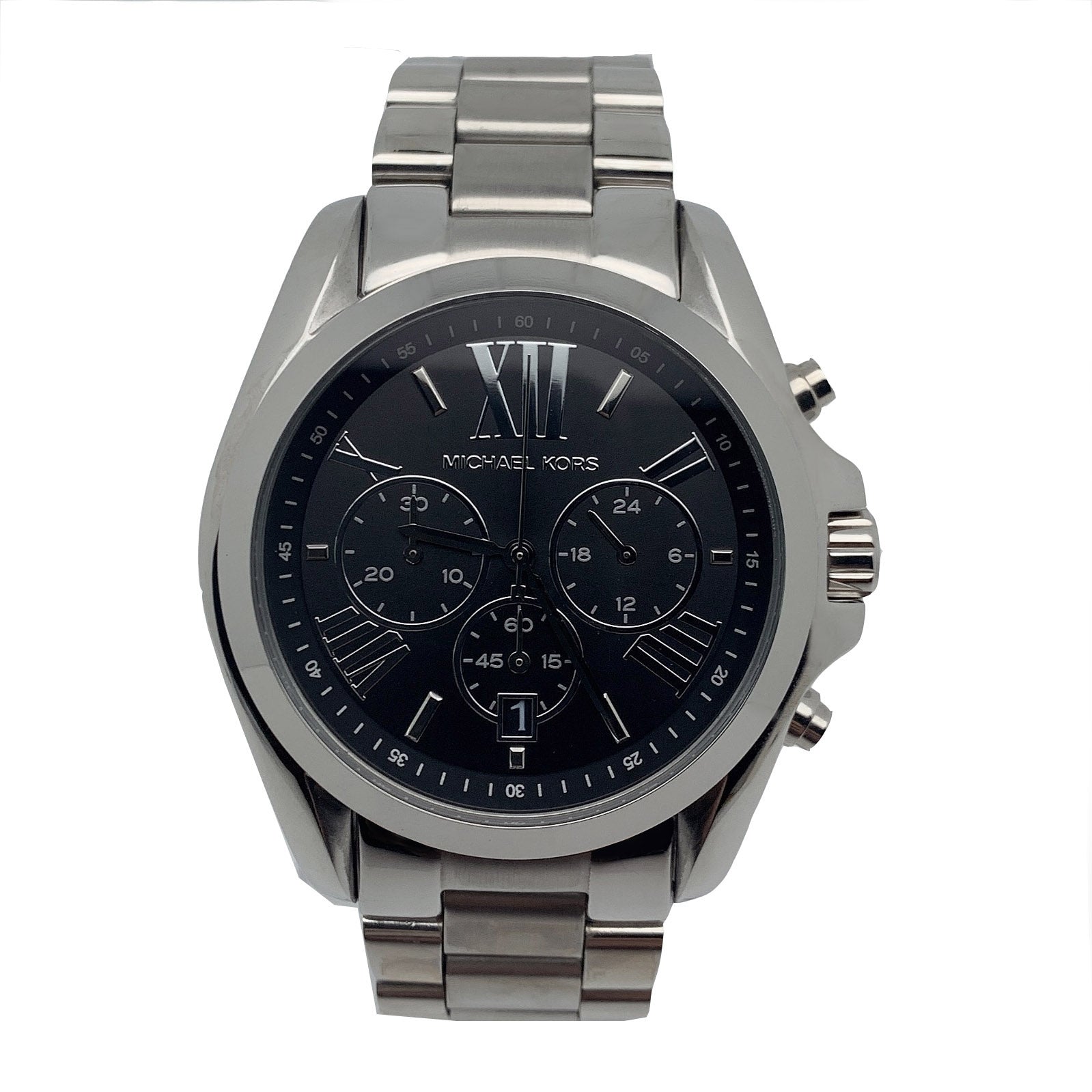 Buy Michael Kors Mens Chronograph Quartz Bradshaw Stainless Steel Black Dial 44mm Watch - Mk5705 in Pakistan