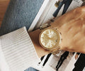 Buy Michael Kors Womens Quartz Chronograph Stainless Steel Gold Dial 39mm Watch - Mk6559 in Pakistan