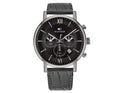 Buy Tommy Hilfiger Mens Quartz Leather Strap Black Dial 44mm Watch - 1710395 in Pakistan