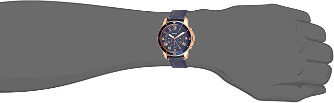 Buy Fossil Men's Chronograph Quartz Blue Leather Strap Blue Dial 43mm Watch FS5237 in Pakistan