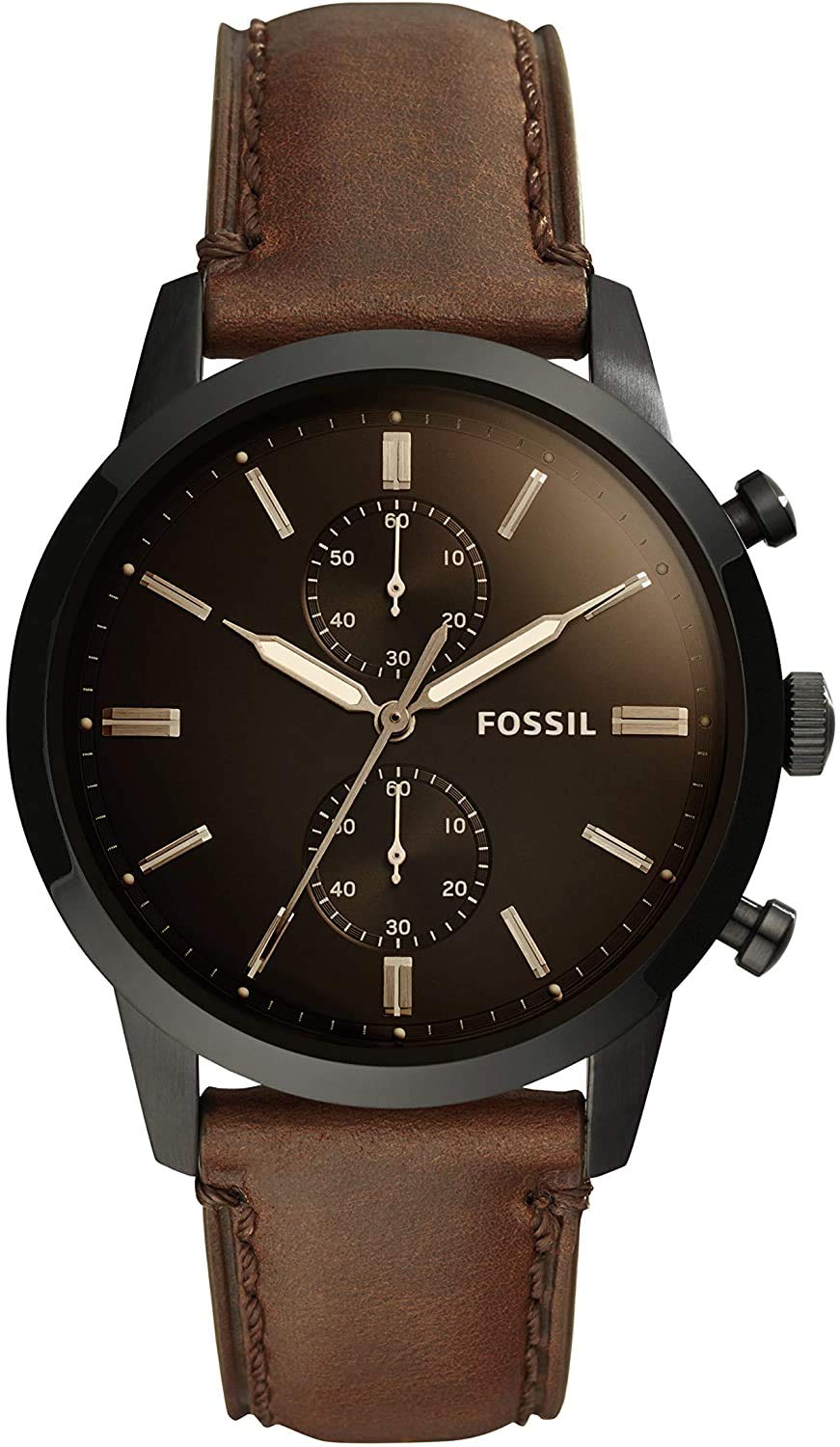 Buy Men's Townsman Stainless Steel And Leather Casual Quartz Chronograph Watch in Pakistan