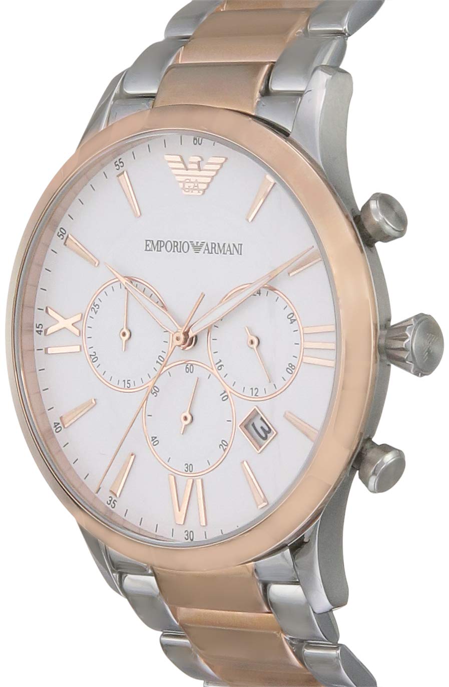 Buy Emporio Armani Men's Chronograph Quartz Stainless Steel White Dial 44mm Watch AR11209 in Pakistan