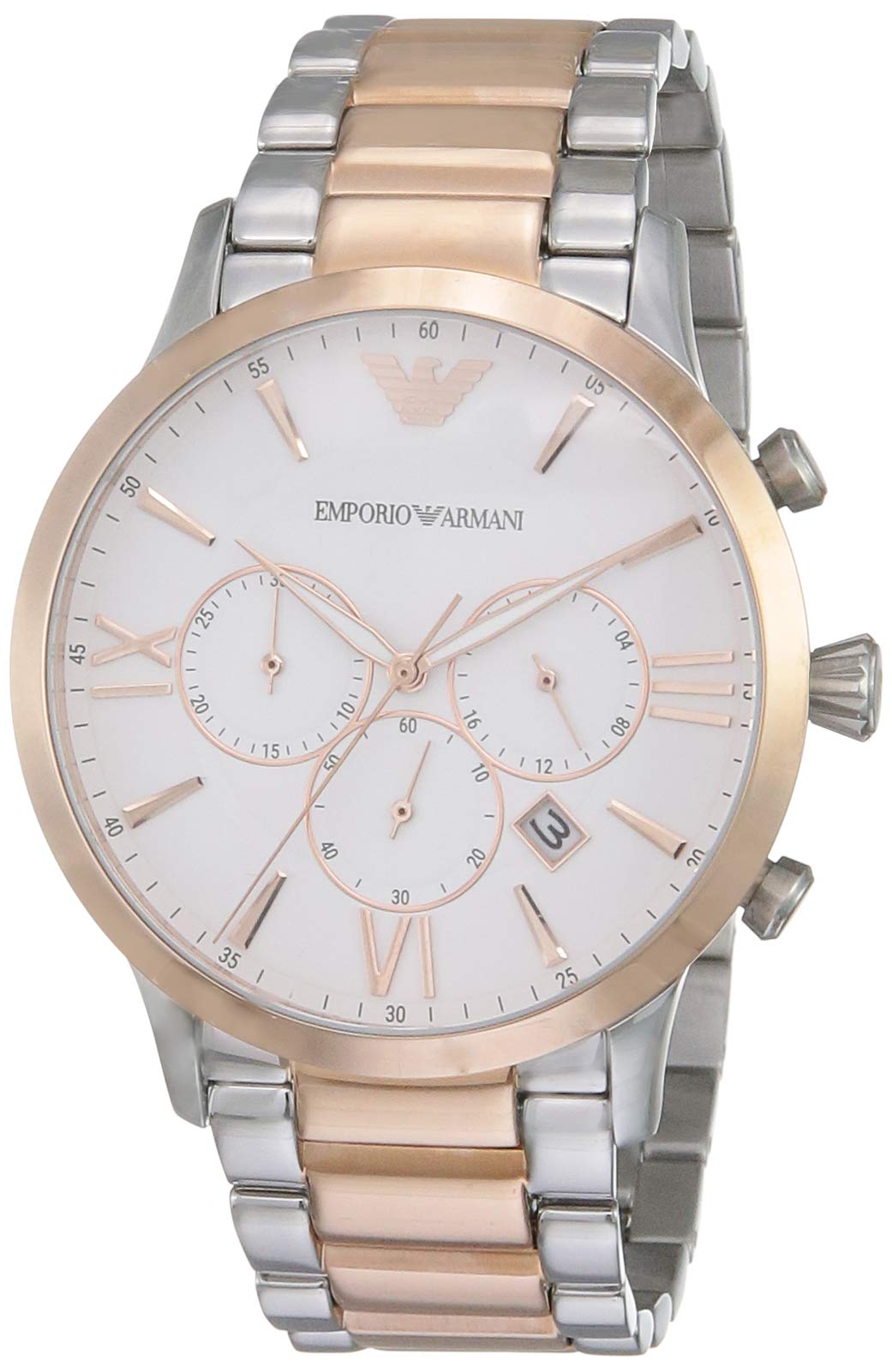 Buy Emporio Armani Men's Chronograph Quartz Stainless Steel White Dial 44mm Watch AR11209 in Pakistan