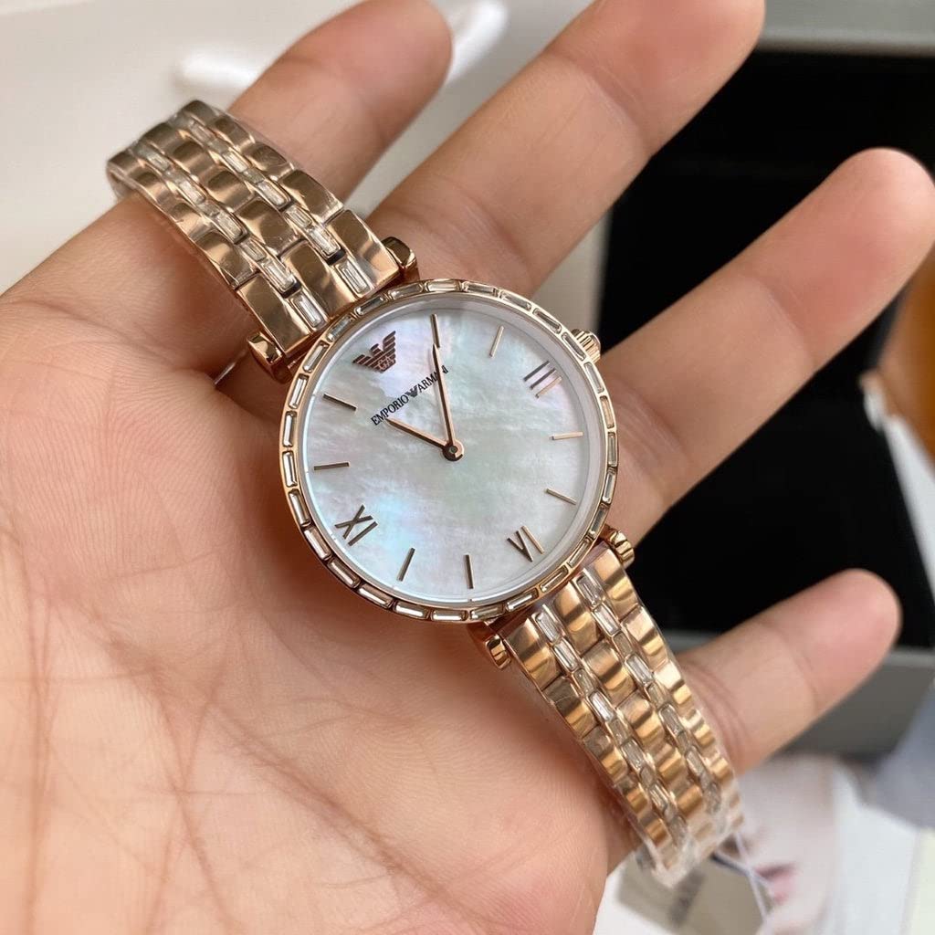 Buy Emporio Armani Womens Analog Stainless Steel Mother Of Pearl Dial 32mm Watch - Ar11294 in Pakistan