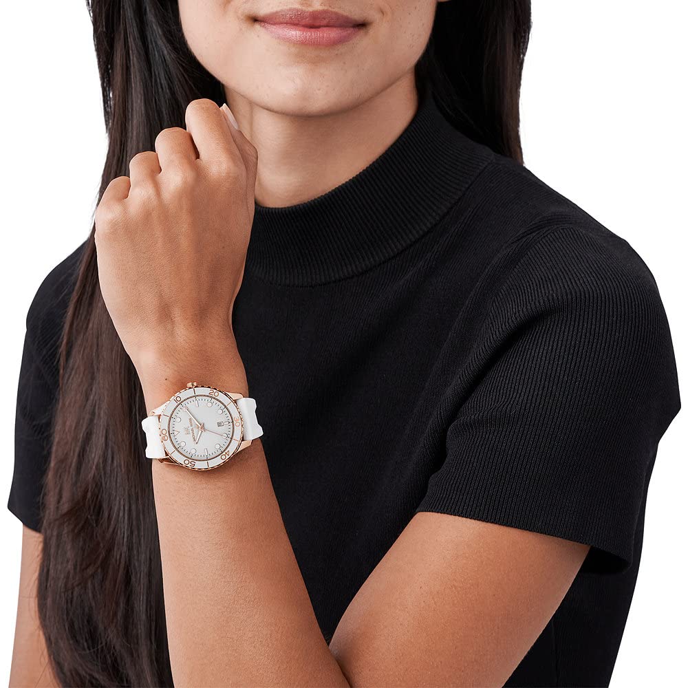 Buy Michael Kors Womens Quartz Runway White Silicone Strap White Dial 40mm Watch - Mk6853 in Pakistan