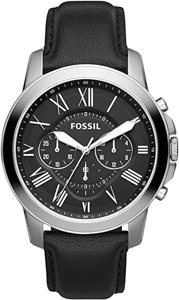 Buy Fossil Men's Chronograph Quartz Leather Strap Black Dial 44mm Watch FS4812 in Pakistan