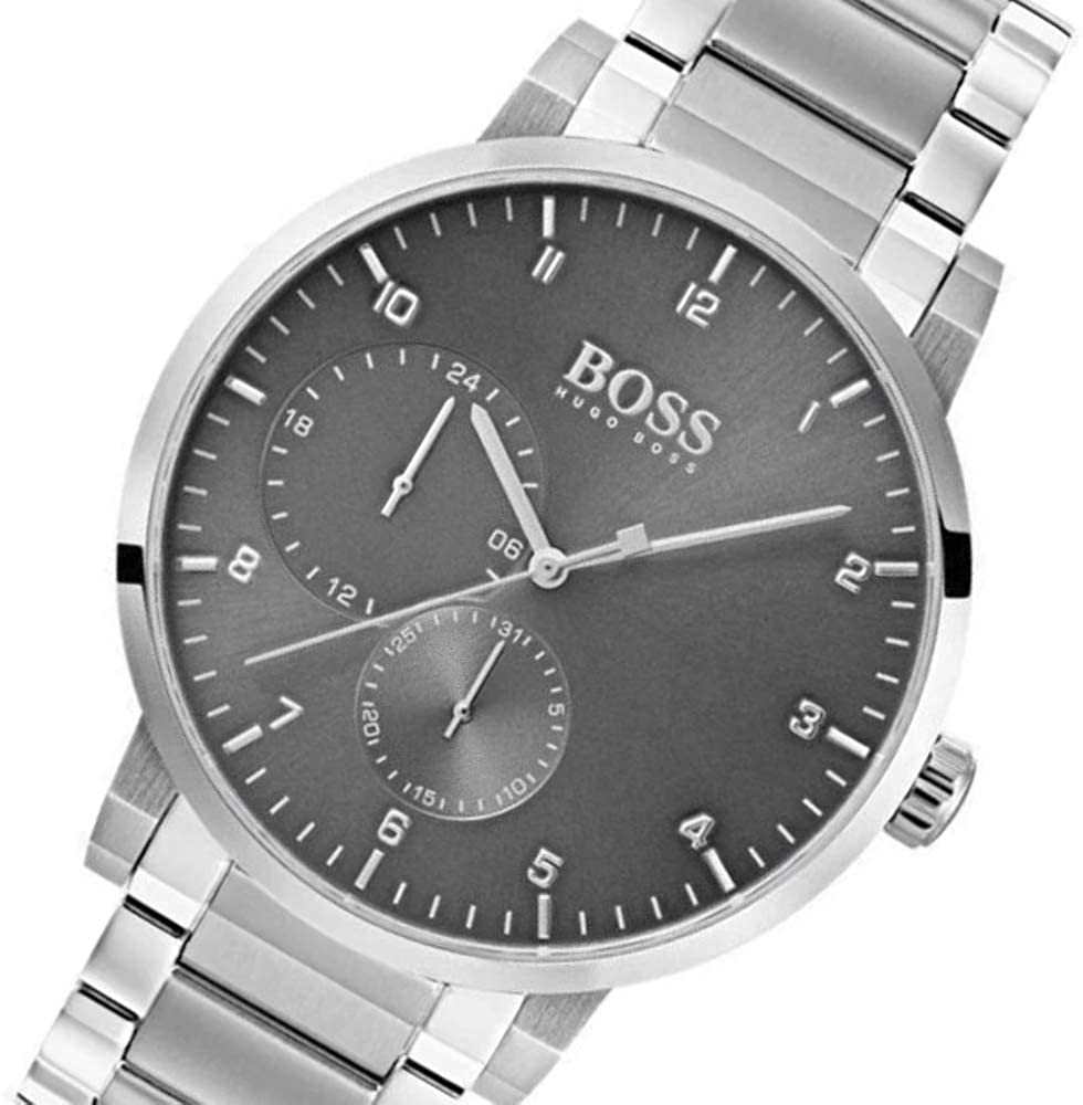 Buy Hugo Boss Mens Analog Oxygen Silver Stainless Steel Grey Dial 42mm Watch - 1513596 in Pakistan