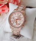 Buy Michael Kors Womens Quartz Ritz Stainless Steel Rose Gold Dial 37mm Watch - Mk6598 in Pakistan