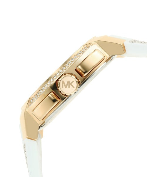 Buy Michael Kors Womens Quartz Sidney White Silicone Strap White Dial 42mm Watch - Mk7221 in Pakistan