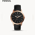 Buy Men's Quartz Minimalist Black Leather Strap Black Dial 44Mm Watch in Pakistan