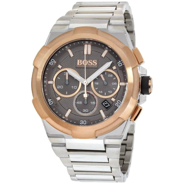 Buy Hugo Boss Chronograph Quartz Stainless Steel Grey Dial 45mm Watch for Men - 1513362 in Pakistan