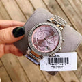 Buy Michael Kors Womens Quartz Parker Silver Stainless Steel Pink Dial 39mm Watch - Mk6105 in Pakistan