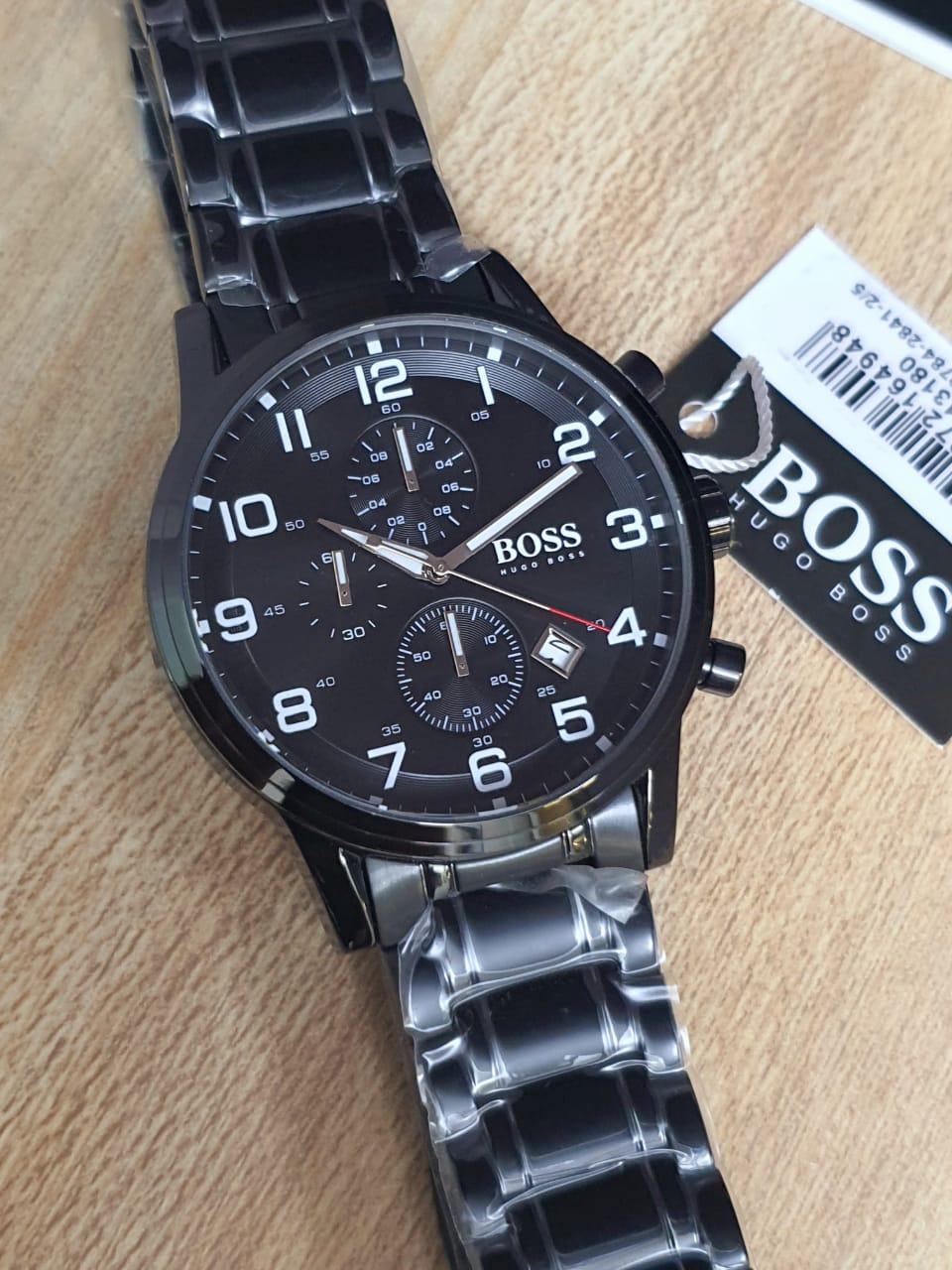 Buy Hugo Boss Chronograph Quartz Stainless Steel Black Watch for Men - 1513180 in Pakistan