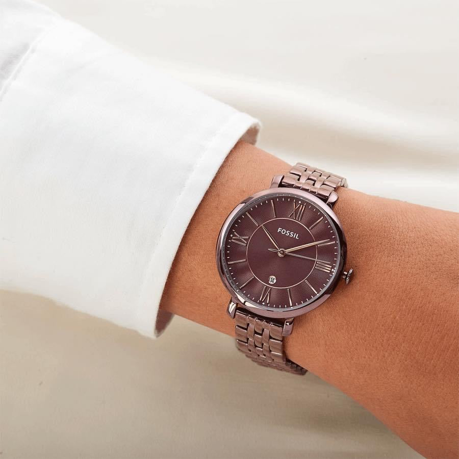 Buy Quartz Stainless Steel Wine Dial 36Mm Watch For Women in Pakistan