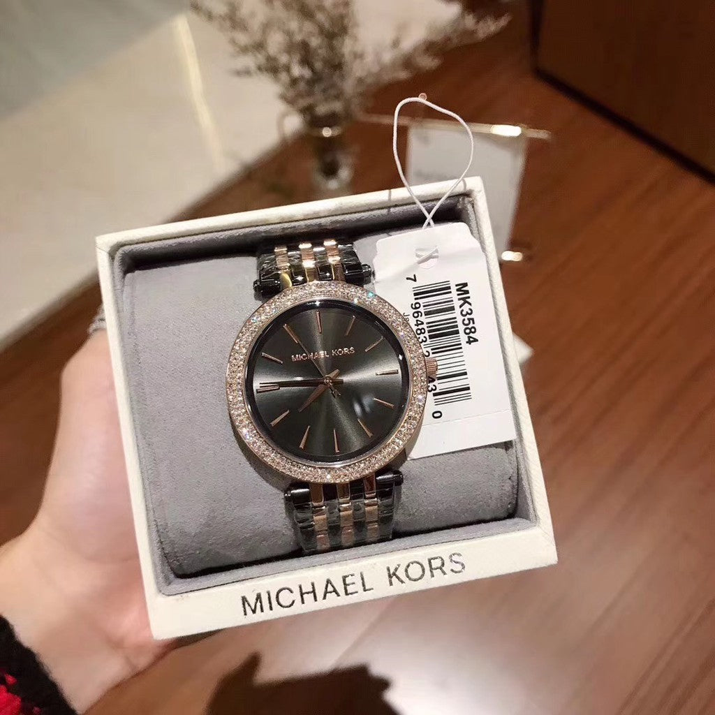Buy Michael Kors Womens Quartz Darci Stainless Steel Grey Dial 33mm Watch - Mk3584 in Pakistan