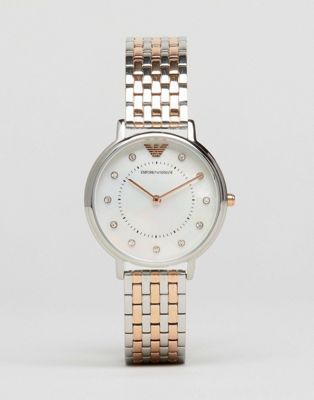 Buy Emporio Armani Womens Quartz Stainless Steel Mother Of Pearl Dial 32mm Watch - Ar2508 in Pakistan
