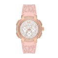 Buy Michael Kors Womens Quartz Sidney Pink Silicone Strap White Dial 42mm Watch - Mk7222 in Pakistan