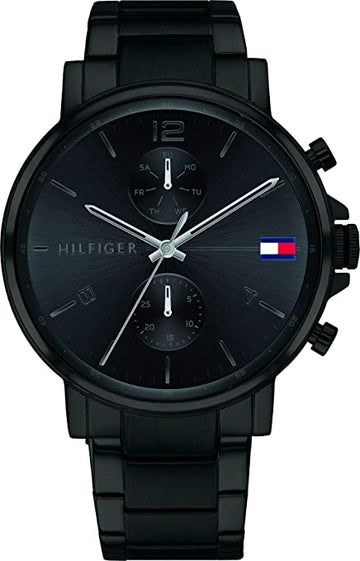 Buy Tommy Hilfiger Mens Quartz Stainless Steel Black Dial 44mm Watch - 1710414 in Pakistan
