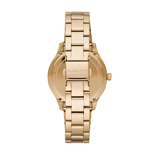 Buy Michael Kors Womens Quartz Runway Gold Stainless Steel Black Dial 38mm Watch - Mk6682 in Pakistan