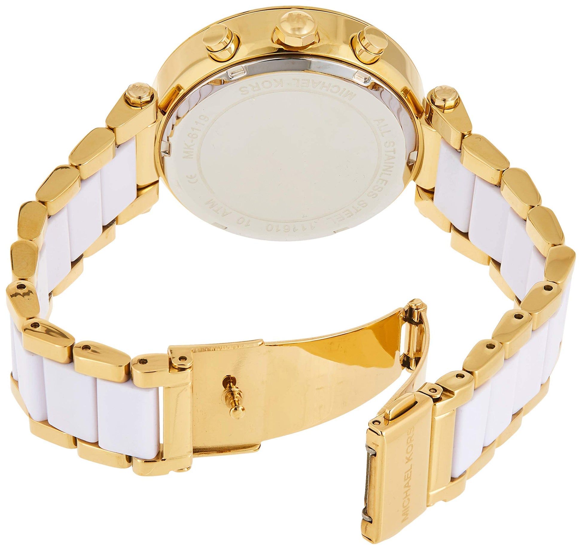 Buy Michael Kors Womens Quartz Parker Stainless Steel White Dial 39mm Watch - Mk6119 in Pakistan