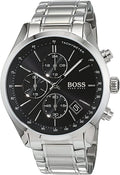 Buy Hugo Boss Mens Chronograph Quartz Grand Prix Stainless Steel Black Dial 44mm Watch - 1513477 in Pakistan