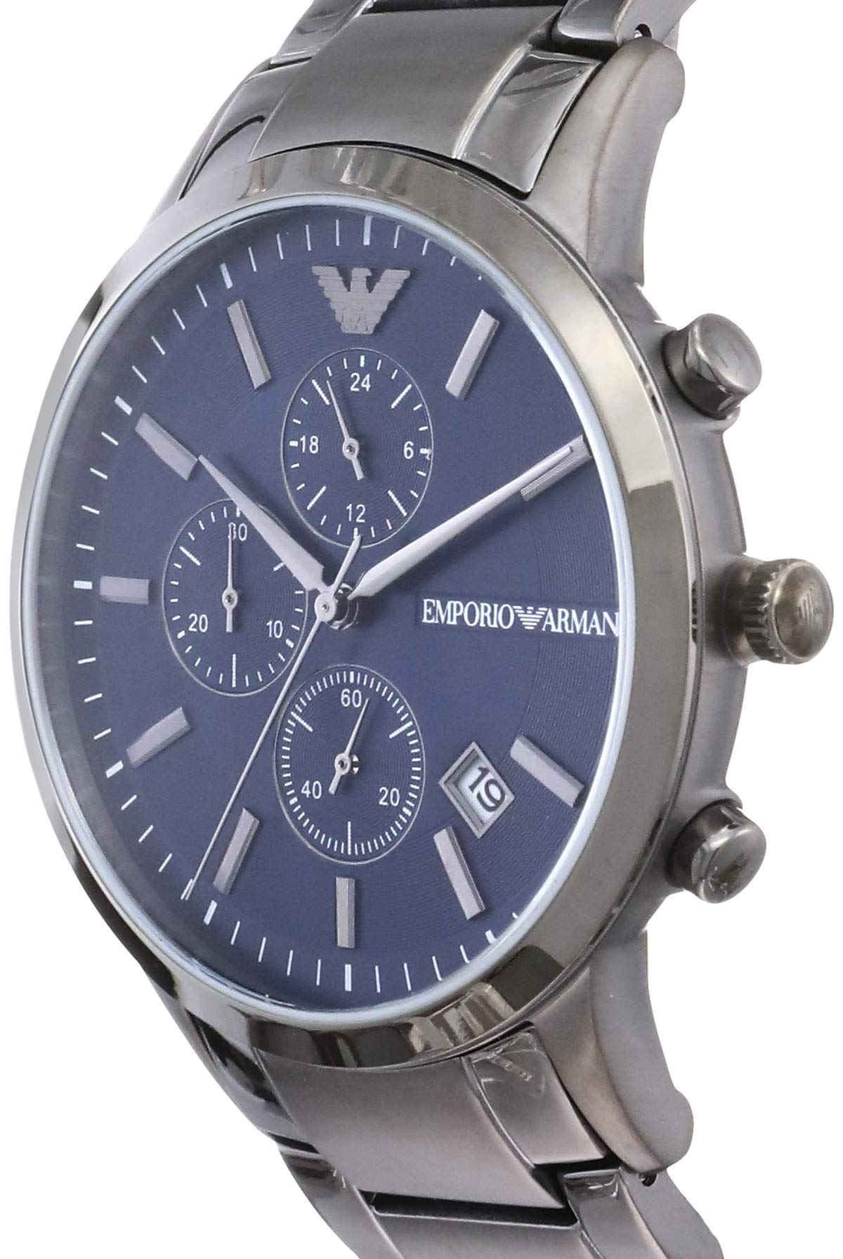 Buy Emporio Armani Men's Analogue Quartz Stainless Steel Blue Dial 43mm Watch AR11215 in Pakistan