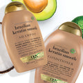 Buy OGX Ever Straightening Brazilian Keratin Smooth Shampoo - 385ml in Pakistan