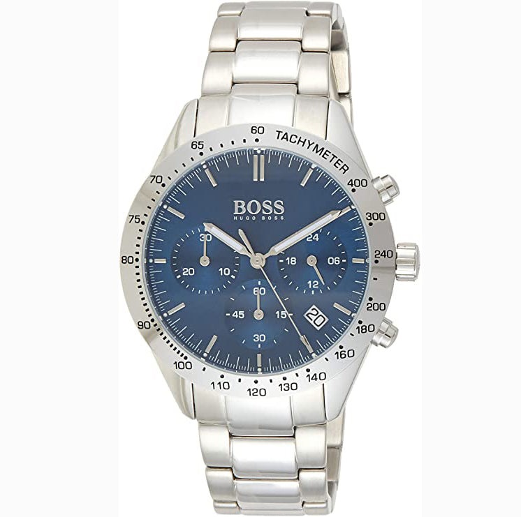 Buy Hugo Boss Mens Chronograph Quartz Talent Stainless Steel Blue Dial 42mm Watch - 1513582 in Pakistan