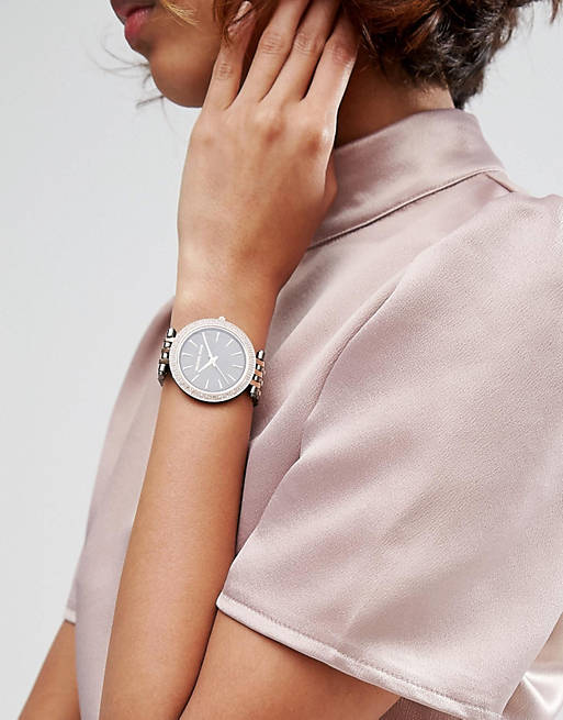 Buy Michael Kors Womens Quartz Darci Stainless Steel Grey Dial 33mm Watch - Mk3584 in Pakistan