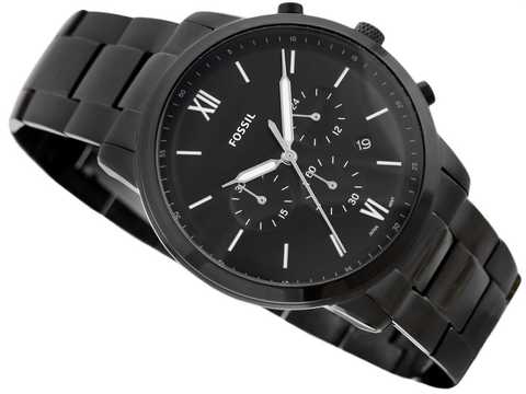 Buy Men's Chronograph Quartz Neutra Black Stainless Steel Black Dial 44Mm Watch in Pakistan