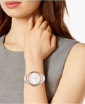 Buy Michael Kors Womens Quartz Whitney Rose Gold Stainless Steel White Dial 38mm Watch - Mk6694 in Pakistan