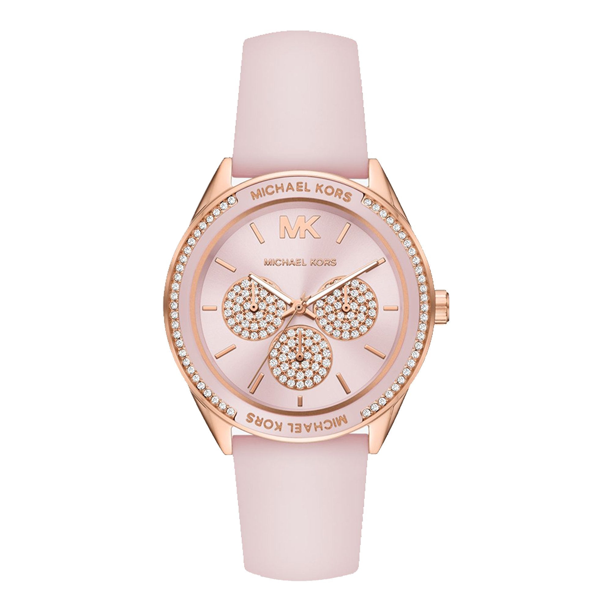 Buy Michael Kors Womens Quartz Silicone Strap Pink Dial 40mm Watch - Mk6946 in Pakistan