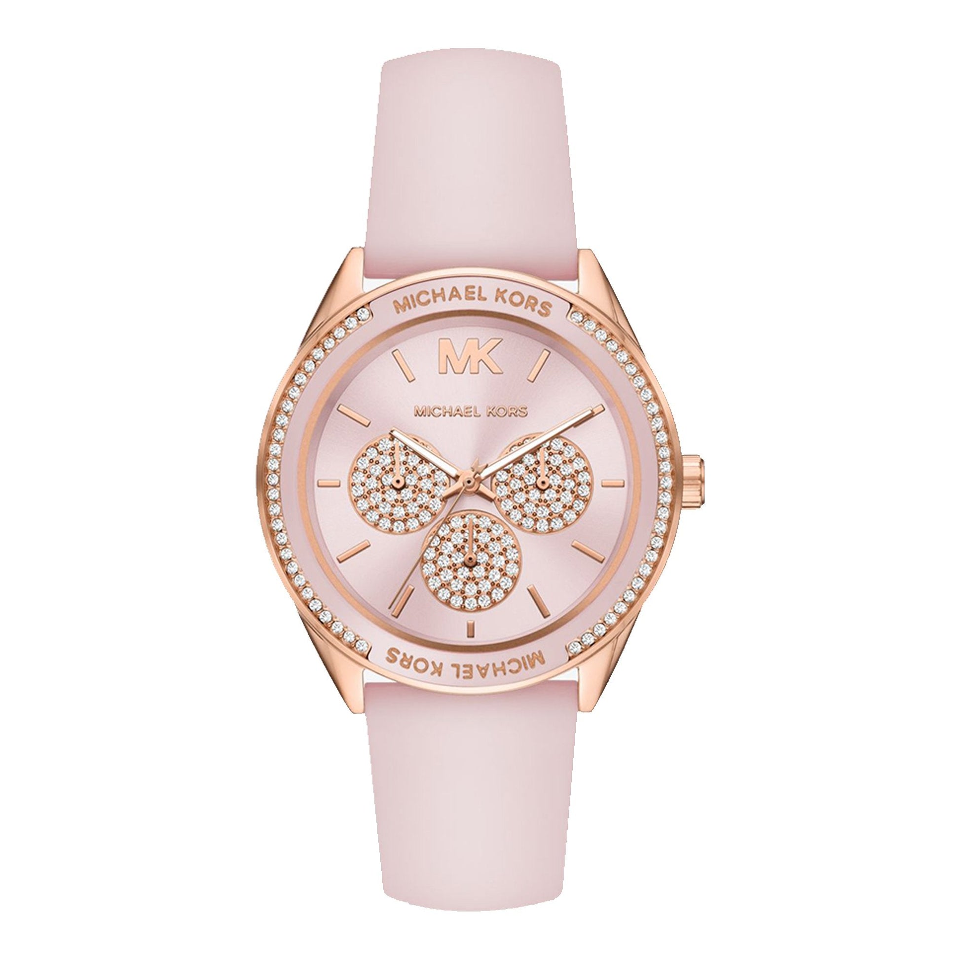 Buy Michael Kors Womens Quartz Silicone Strap Pink Dial 40mm Watch - Mk6946 in Pakistan