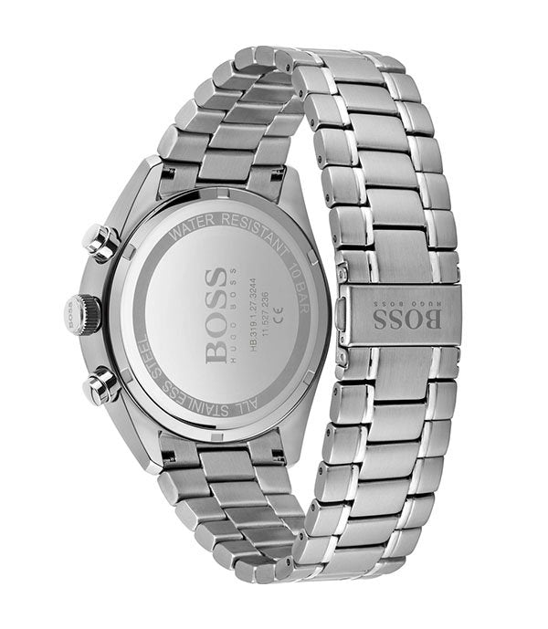 Buy Hugo Boss Mens Quartz Champion Silver Stainless Steel Black Dial 44mm Watch - 1513871 in Pakistan