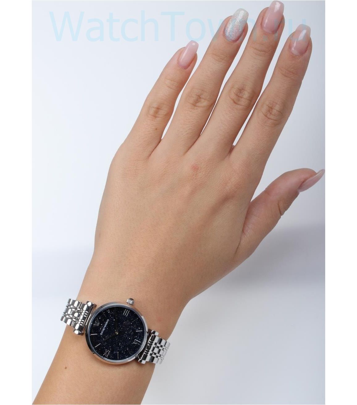 Buy Emporio Armani Analog Stainless Steel Dark Blue Dial 32mm Watch for Women - Ar11091 in Pakistan