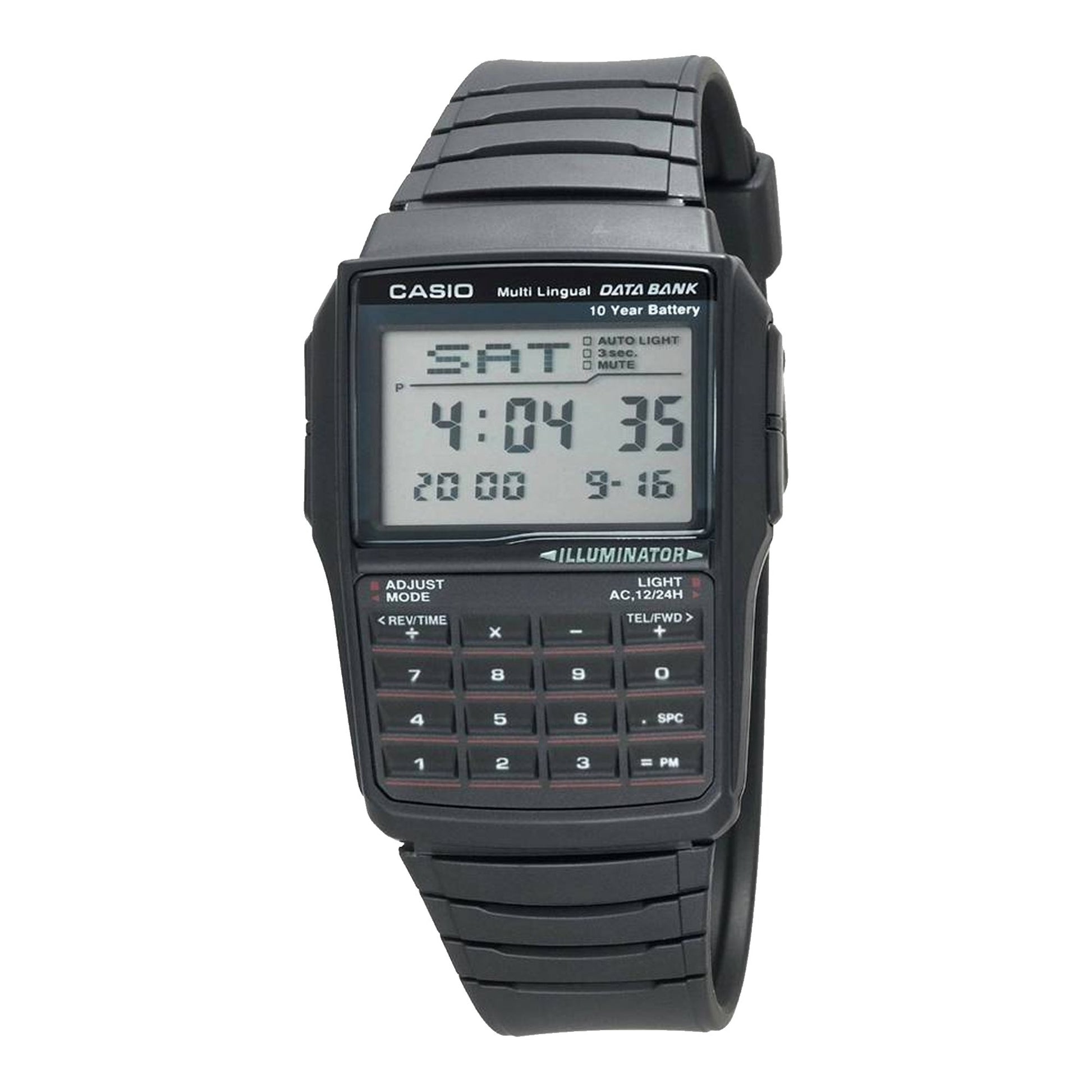 Buy Casio Black Resin Band Data Bank Wrist Watch - DBC-32-1A in Pakistan