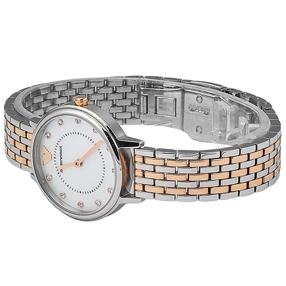 Buy Emporio Armani Women’s Quartz Stainless Steel Mother of Pearl Dial 28mm Watch - AR11094 in Pakistan