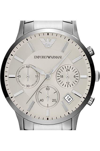 Buy Emporio Armani Men’s Quartz Stainless Steel Cream Dial 43mm Watch AR2458 in Pakistan