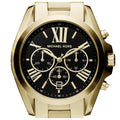 Buy Michael Kors Womens Chronograph Quartz Bradshaw Gold Stainless Steel Black Dial 43mm Watch - Mk5739 in Pakistan