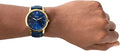 Buy Men's Quartz The Minimalist Blue Leather Strap Blue Dial 44Mm Watch in Pakistan