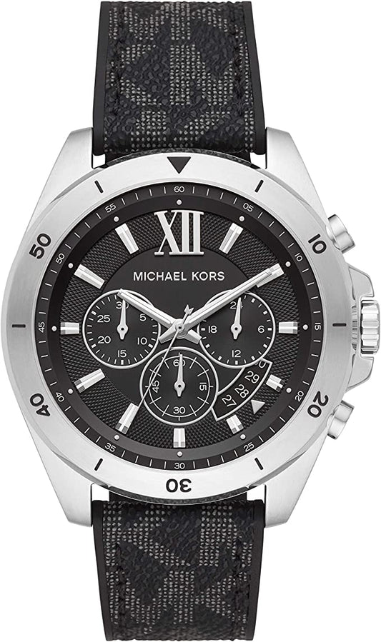 Buy Michael Kors Men's Brecken Stainless Steel Quartz Watch With Plastic Strap Black - Mk8850 in Pakistan